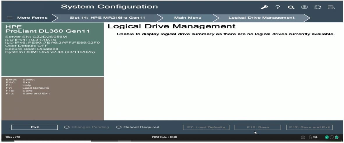Create RAID1 on HP DL360